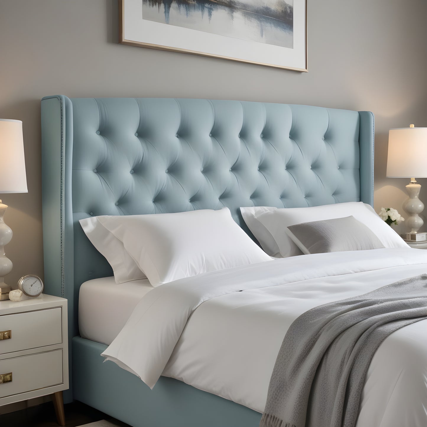 Lena High Headboard Bed