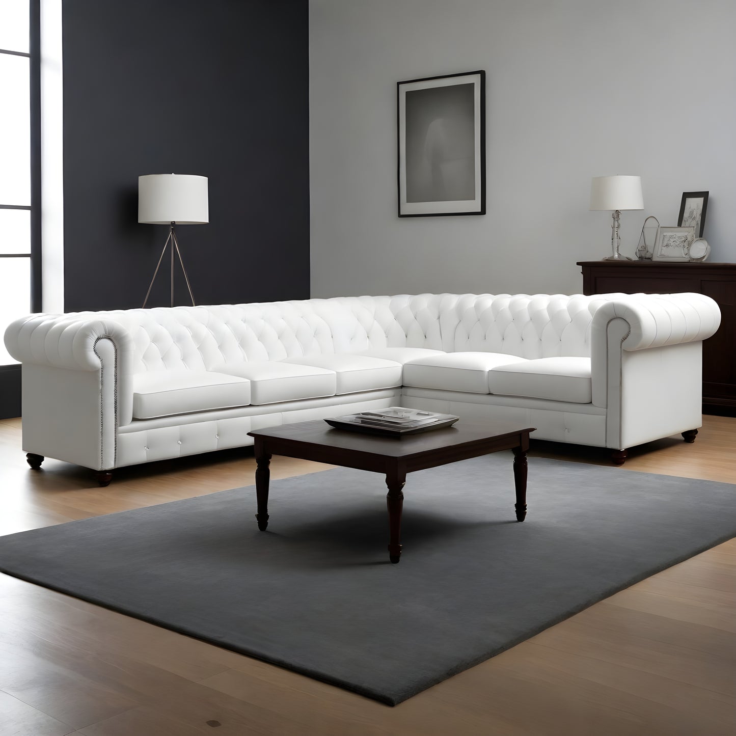 Harlow Chesterfield Sectional Sofa